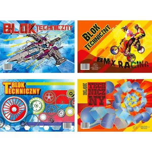 Technický blok Protos A4 bílý 10k