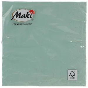 Ubrousky Pol-mak - světle zelené 330 mm x 330 mm (00049)