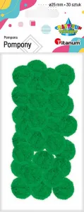 Titanum Craft-Fun Series pom-poms zelené 30 ks (352952)