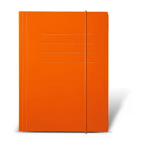 Kartonový pořadač s gumičkou Protos A4 barva: oranžová 300g