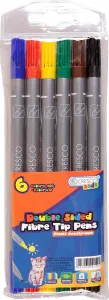 Cresco oboustranný popisovač KIDS 6 barev (210006)