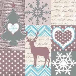 Vánoční ubrousky Pol-mak - mix 330 mm x 330 mm (SL GW)