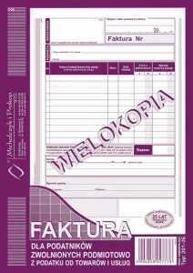 Ofsetový tisk Michalczyk i Prokop DPH faktura A5 80k. (201-3E)
