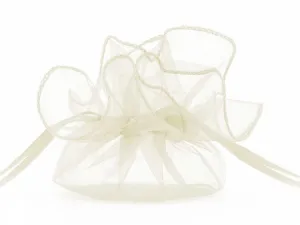Organza Partydeco Organzové sáčky, krémové, 25 cm (WRG6-079-10)