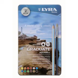 Akvarelové tužky Lyra Graduate 12 barev (L2881120)