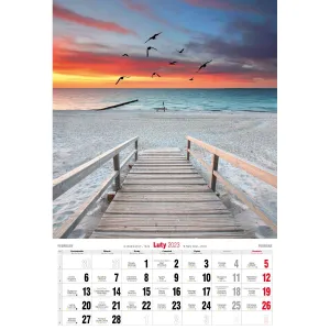 Pruhovaný nástěnný kalendář Avanti 320 mm x 470 mm (5901769621015)