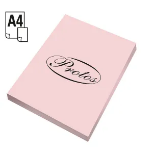 Barevný papír Protos A4 - světle růžový 160g