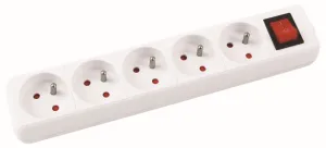 Napájecí lišta Office Products 5 zásuvek 3m (13115341-14)