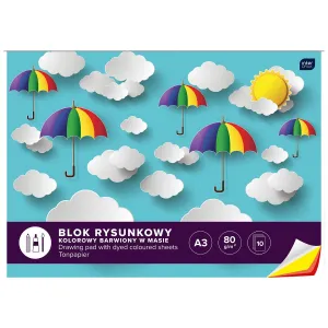 Kreslicí blok Interdruk A3 mix 80g 10k (BLRA3K10)