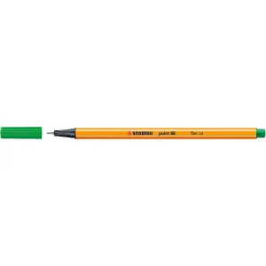 Inkoustové pero Stabilo, zelené 0,4 mm, 1 barva (88/36)