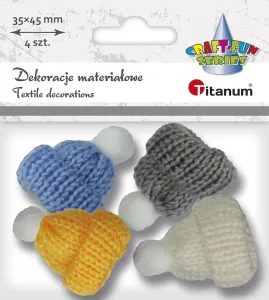 Titanum Craft-Fun Series látkové ozdoby z příze s bambulí (YW-002)