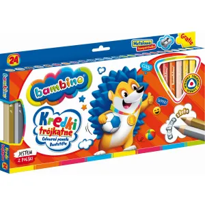 St.Majewski BAMBINO trojhranné pastelky 24 barev (5903235003240)