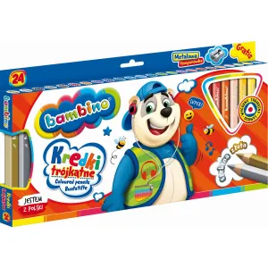St.Majewski BAMBINO trojhranné pastelky 24 barev (5903235003240)