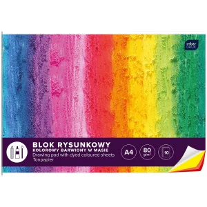Interdruk A4 barevný blok na kreslení 80g 10k (BLRK10B)
