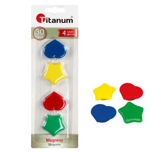 Titanové magnety různé 30mm - mix 30mm (ACT1008-4CC)
