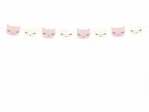 Partyydeco Kitten girlanda, mix, 1,4 m (GL11)