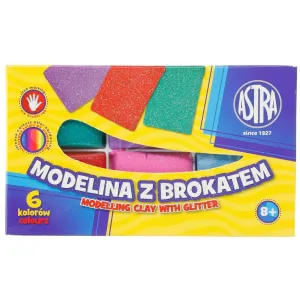 Modelovací hmota Astra 6 barev třpytek (304109001)