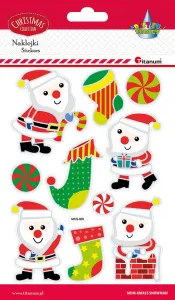 Titanum Craft-Fun Series Vánoční nálepka (samolepka) Santa Clauses, ponožky (MDM XMASS SNOWNAM)