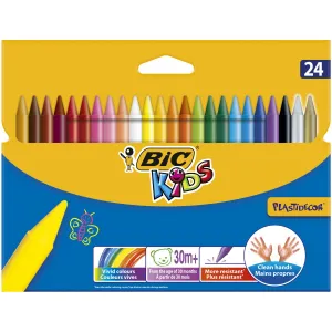 Bic Kids Plastidecor tužky na svíčky 24 barev (829772)