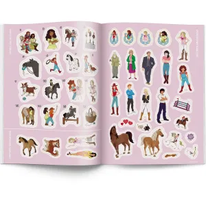 Dětská kniha Ameet Horse Club. Omalovánky s nálepkami