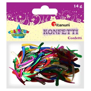 Titanum Craft-Fun Series Smíšené barevné konfety v barvě slonoviny