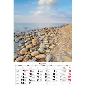 Pruhovaný nástěnný kalendář Avanti 320 mm x 470 mm (5901769621015)