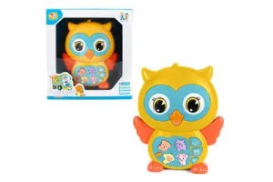 Artyk zvuková hračka piano sova žlutá (128431)