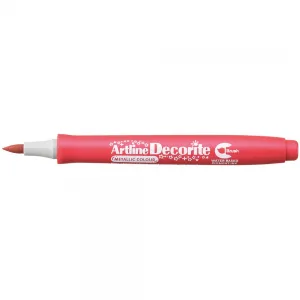 Artline specializovaný popisovač červený metalický dekorit, červený štětcový hrot (AR-035 2 8)