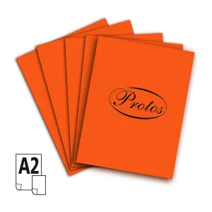 Protos list A2 oranžový 20k 430mm x 610mm