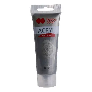 Akrylová barva Happy Color: černá/stříbrná 75ml (HA 7370 0075-819)