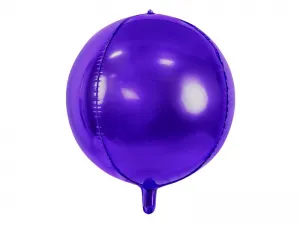 Partydeco Fóliový balónek, 40 cm, fialový 16cal (FB13M-014)