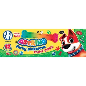 Barva plakátových barev Astrino: mix 20 ml 12 barev. (301221004)