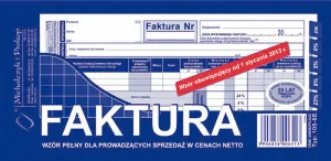 Ofsetový tisk Michalczyk i Prokop DPH faktura plná 1/3 A4,80 listů 1/3 A4 80k. (105-8E)