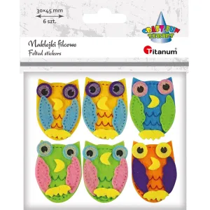 Titanum Craft-Fun Series plstěné sovy samolepka (7508)