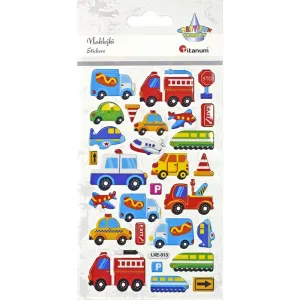 Nálepka (samolepka) Titanum Craft-Fun Series vozidla, dopravní značky (LXE-013)