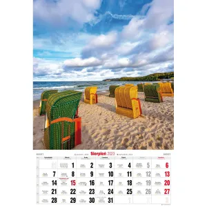 Pruhovaný nástěnný kalendář Avanti 320 mm x 470 mm (5901769621015)