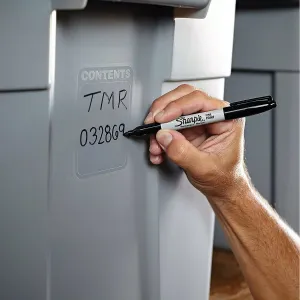 Jemný permanentní popisovač Sharpie, černý 1,0mm vláknový hrot (S0810930)