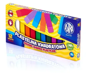 Astra plastelína 12 barev čtvercový mix (83813908)