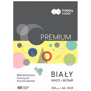 Happy Color technický blok A4 bílý 250g 10k (HA 3725 2030-0)