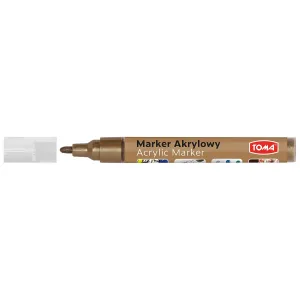 Akrylový metalický oranžový popisovač Tom's specialist, oranžový 2,5mm kulatý hrot (TO-402)