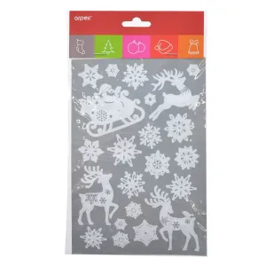 Dekorace Arpex bílá elektrostatická (NR8017)