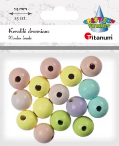 Dřevěné ozdobné korálky řady Titanum Craft-Fun (22TH401-1)