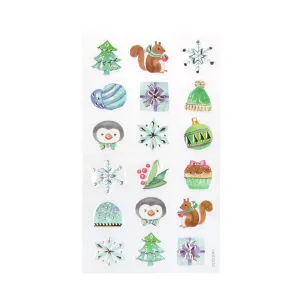 Pastelové vánoční samolepky Arpex (NR2631)