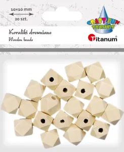 Dřevěné ozdobné korálky řady Titanum Craft-Fun (22TH401-10)