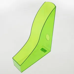 Odolný vertikální box na dokumenty Basic A4 - zelený průhledný 73 mm x 306 mm x 241 mm (1701712017)