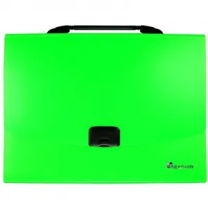 Pořadač PP Titanum A4 s rukojetí, 13 přihrádek, fluo zelený (TPF12GR)
