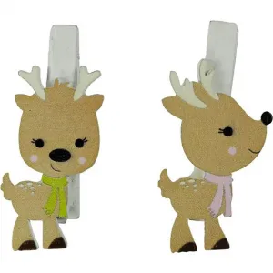 Titanum Craft-Fun Series dřevěná ozdoba XMAS sobí spony (AQE19118-3)