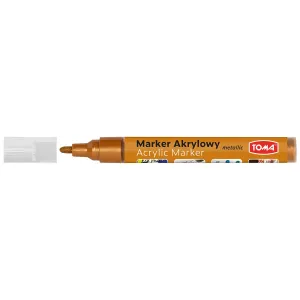 Akrylový neonový oranžový popisovač Tom's specialist, oranžový 2,5mm kulatý hrot (TO-402)