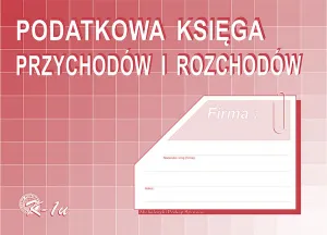 Ofsetový tisk Michalczyk i Prokop Podatkowa księga przychodów i rozchodów A4 48k. (K-1u)