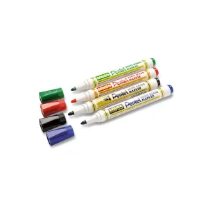 Suchý stírací fix Pentel, černý 1,9mm kulatý hrot